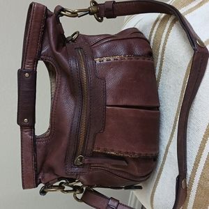 VTG The Sak Handle Shoulder Bag  Brown